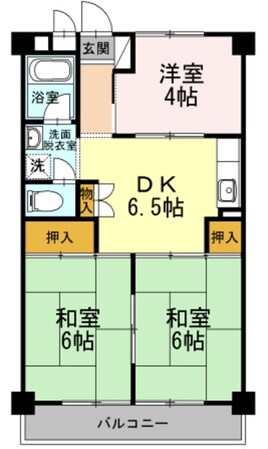 長瀬第二マンションの物件間取画像